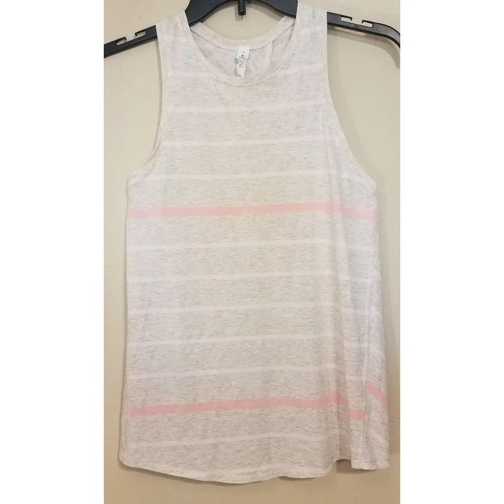 Lululemon All Tied Up Tank Top Women size‎ 2 Open Back Shirt Running Workout
